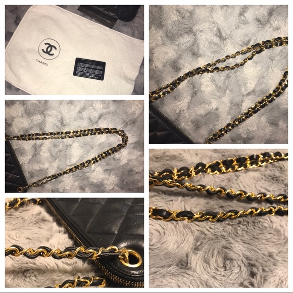 Authentic Chanel Quilted Lambskin Shoulder Tote - Picture 2 of 8